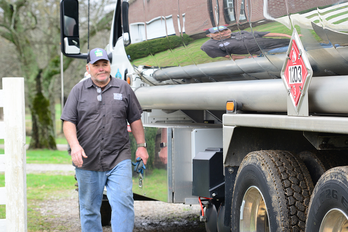 United Co-op delivery driver dropping off a delivery